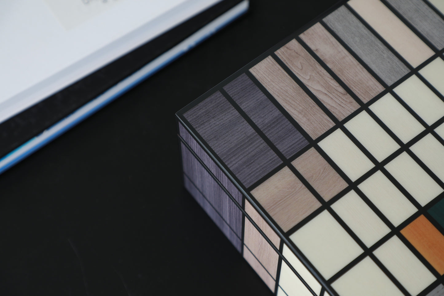 Colourful Mdf & Piano Lacquer Square Storage Box (B)