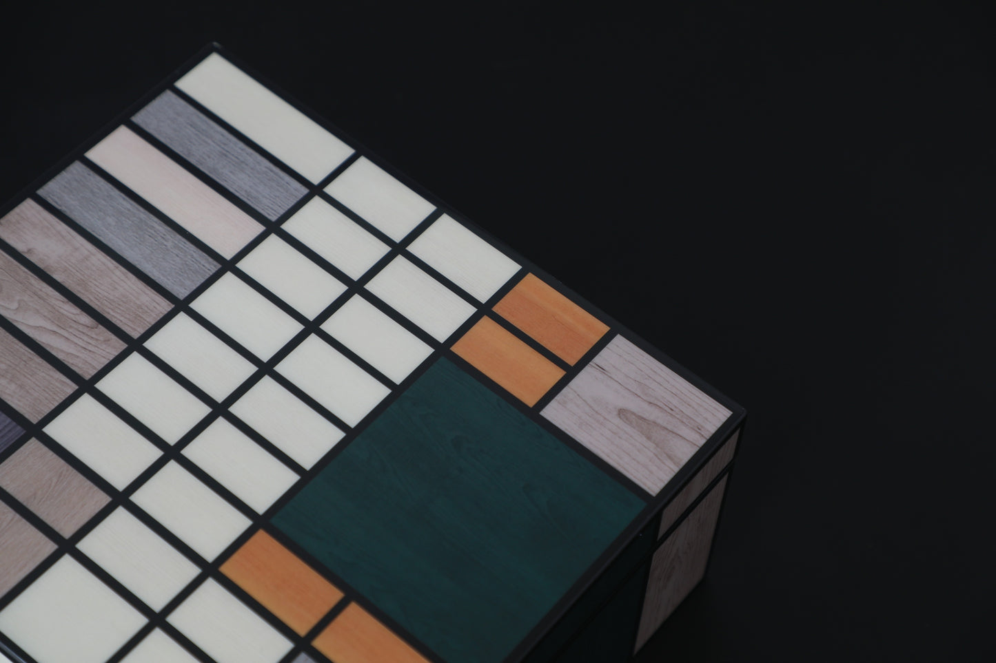 Colourful Mdf & Piano Lacquer Square Storage Box (B)