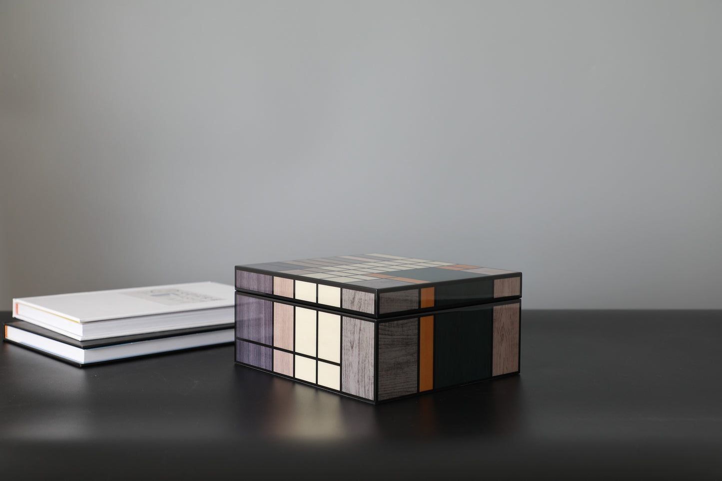 Colourful Mdf & Piano Lacquer Square Storage Box (B)