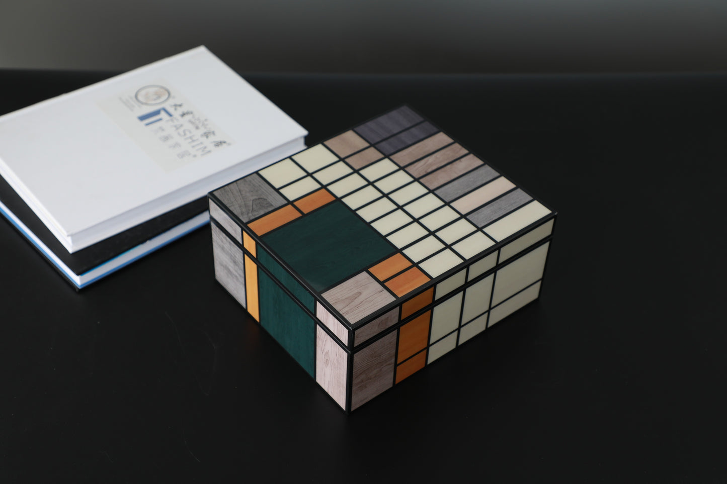 Colourful Mdf & Piano Lacquer Square Storage Box (B)