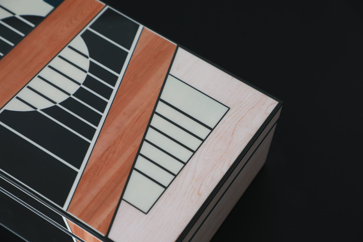Colourful Mdf & Piano Lacquer Rectangular Storage Box (A)