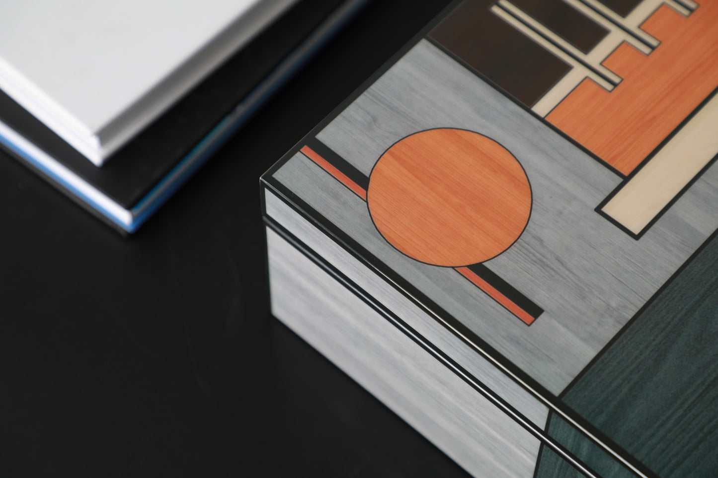 Colourful Mdf & Piano Lacquer Square Storage Box (A)