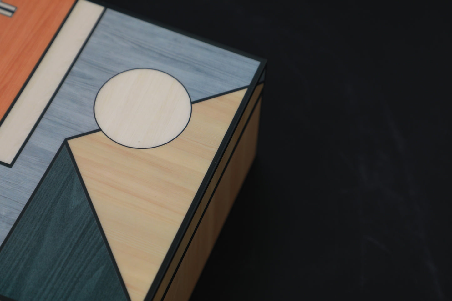 Colourful Mdf & Piano Lacquer Square Storage Box (A)