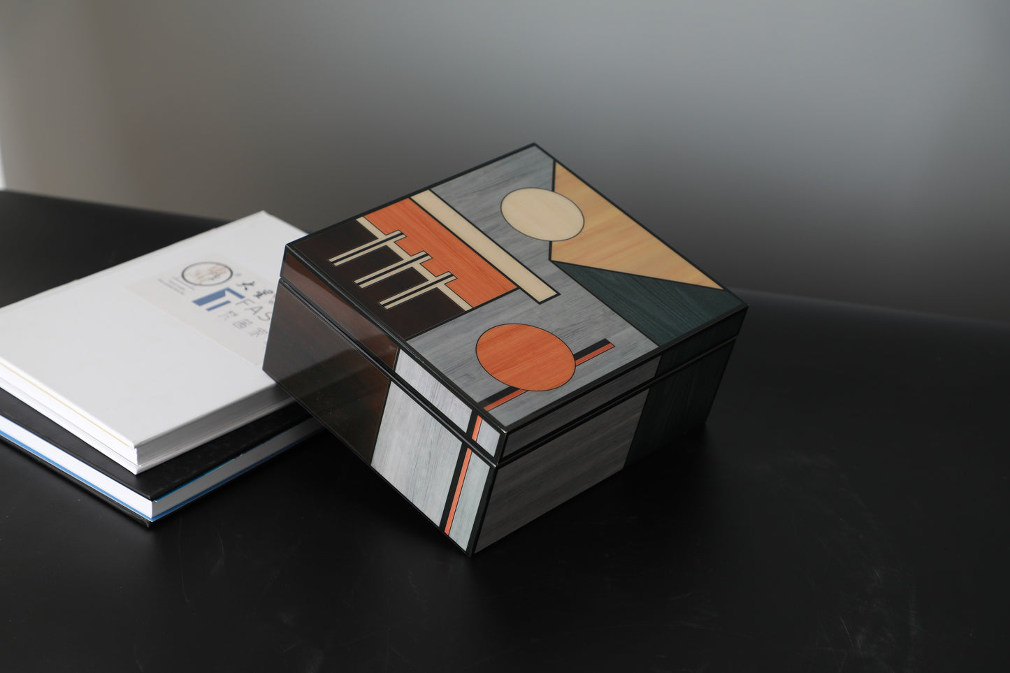 Colourful Mdf & Piano Lacquer Square Storage Box (A)
