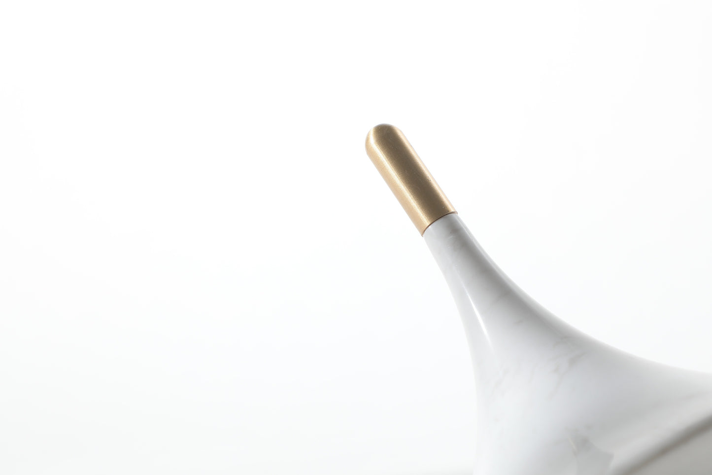 White Marble Spinning Top Figurine