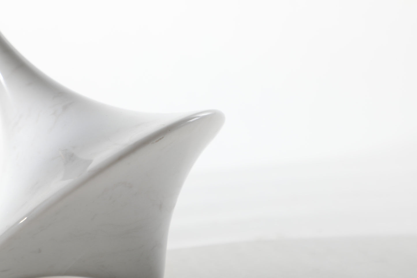 White Marble Spinning Top Figurine