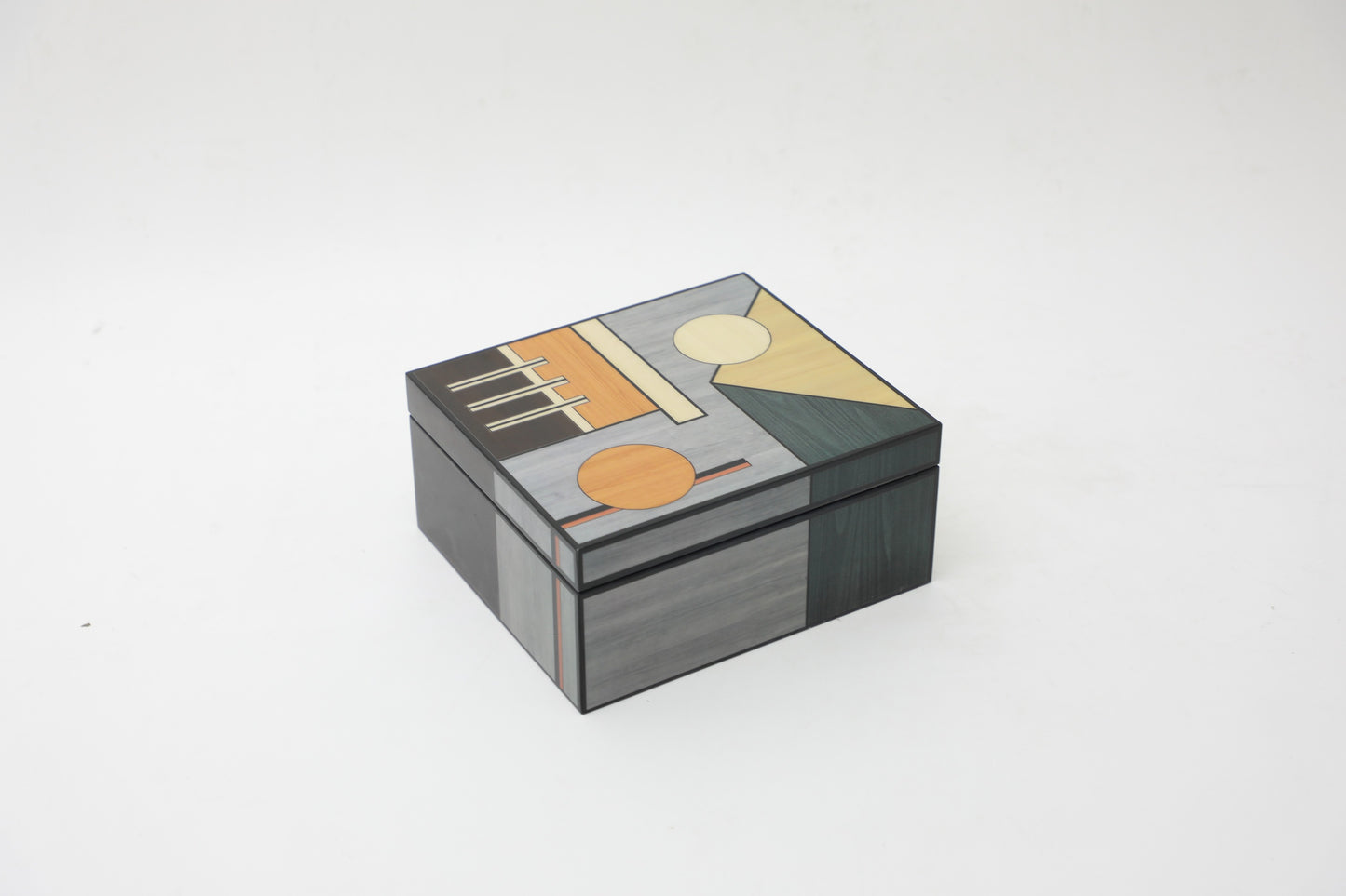 Colourful Mdf & Piano Lacquer Square Storage Box (A)
