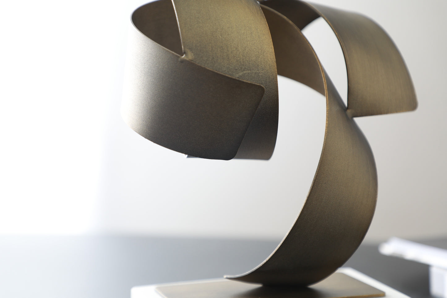 Iron & Marble Abstract Sculpture