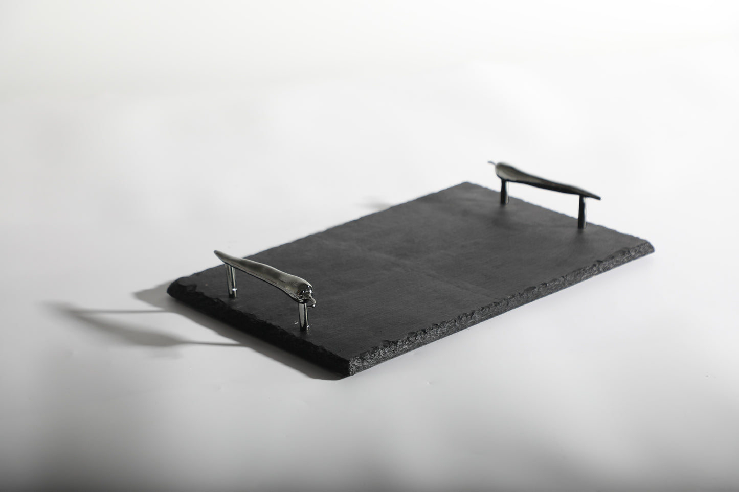Black Tin Alloy & Iron Tray