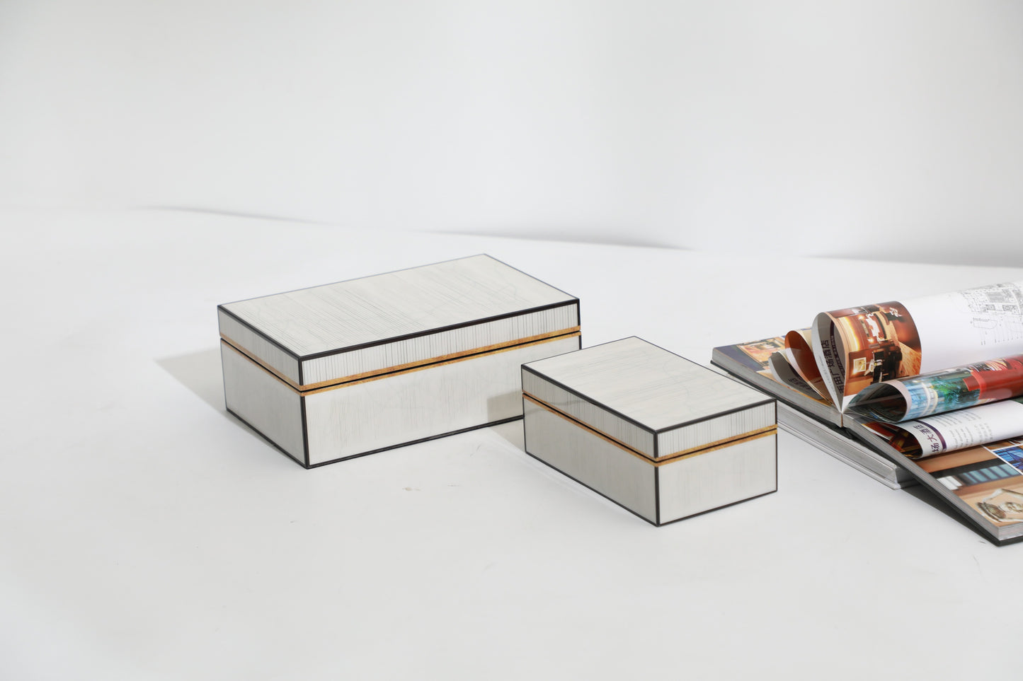 White Mdf Small Storage Box