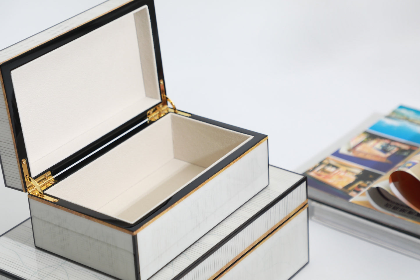 White Mdf Small Storage Box