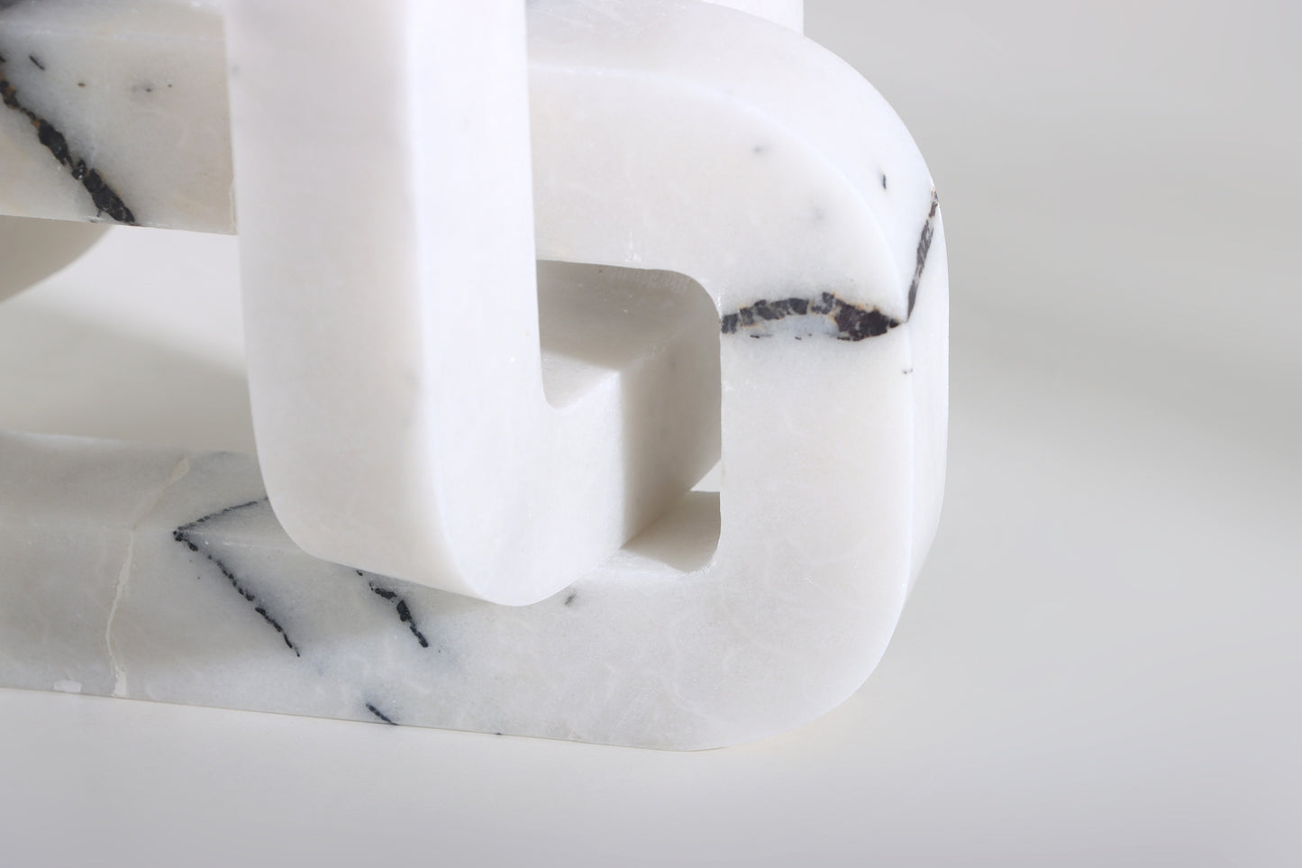 Chain Like Loop Sculpture Marble