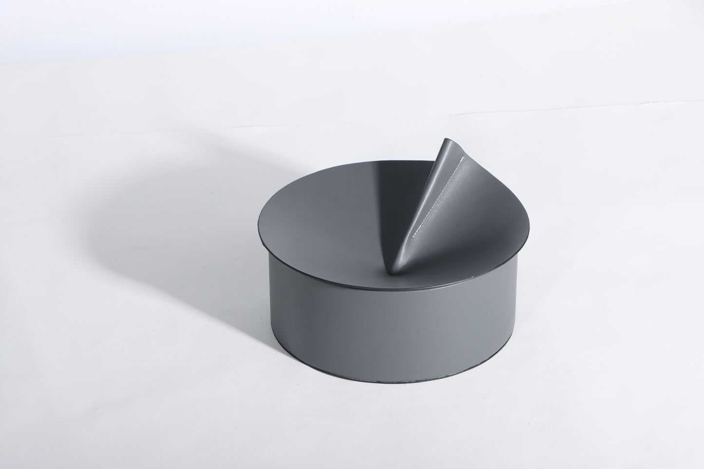 GREY MICRO-FIBER LEATHER & PVC STORAGE BOX