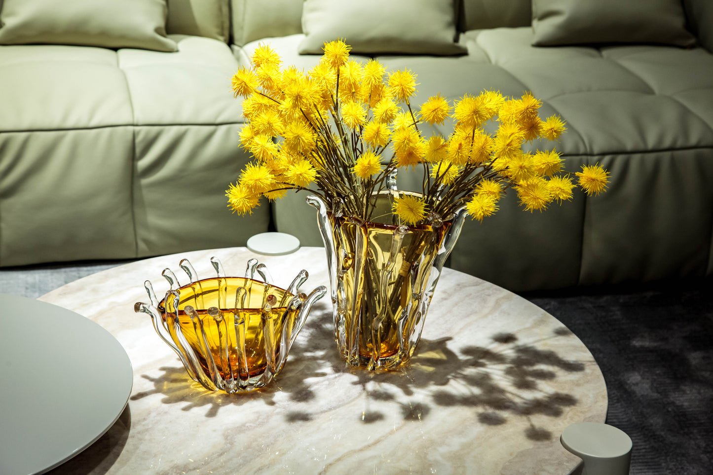 Burnt Orange Glass Vase