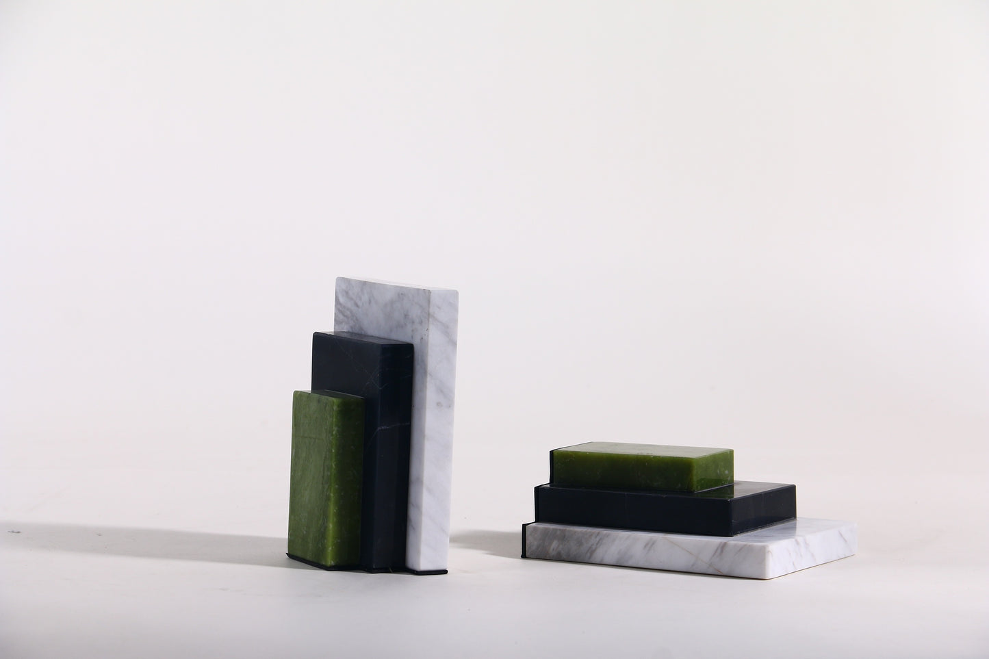 Multi-Color Marble Bookend
