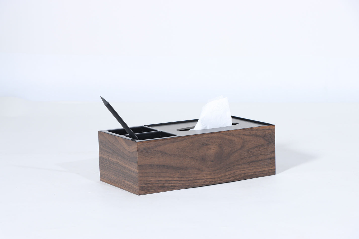 Mdf & S/S Steel Tissue Box
