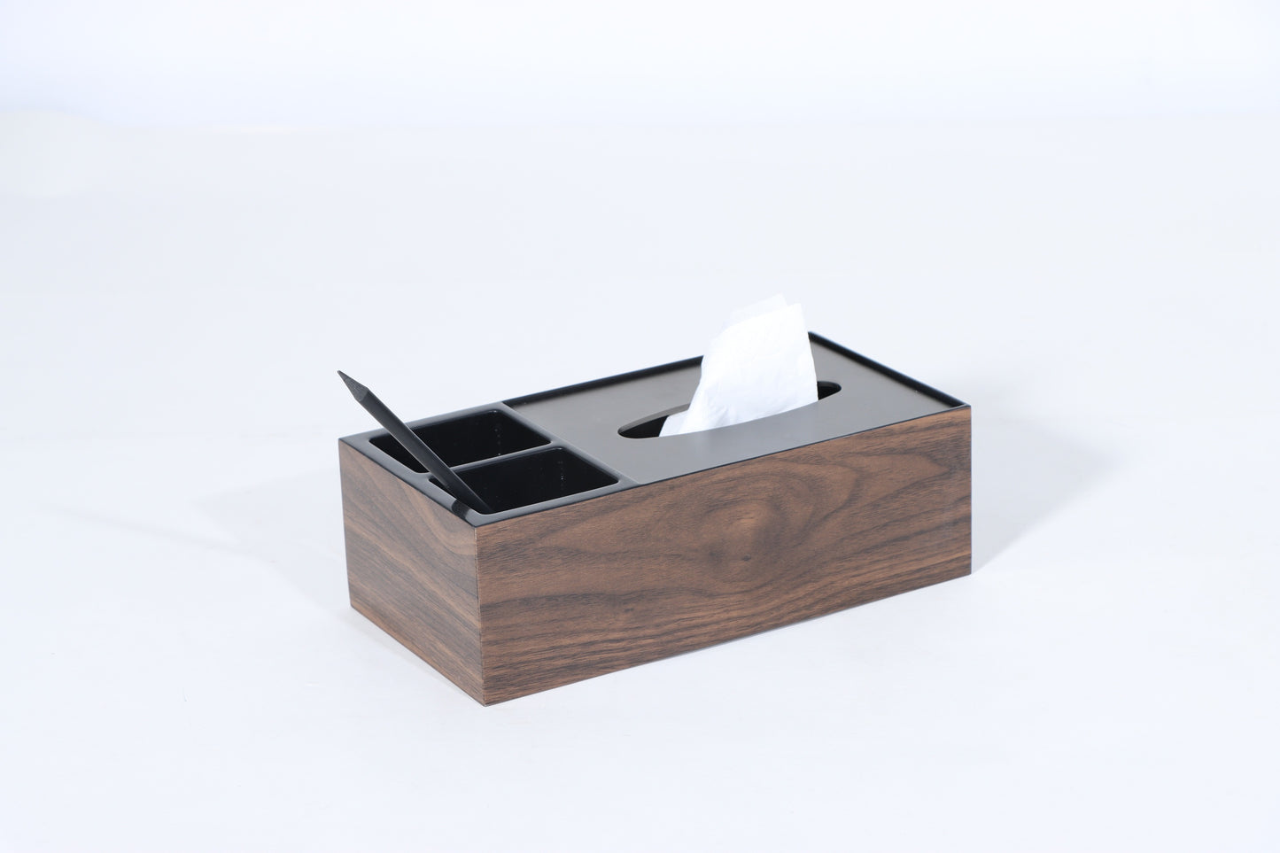 Mdf & S/S Steel Tissue Box