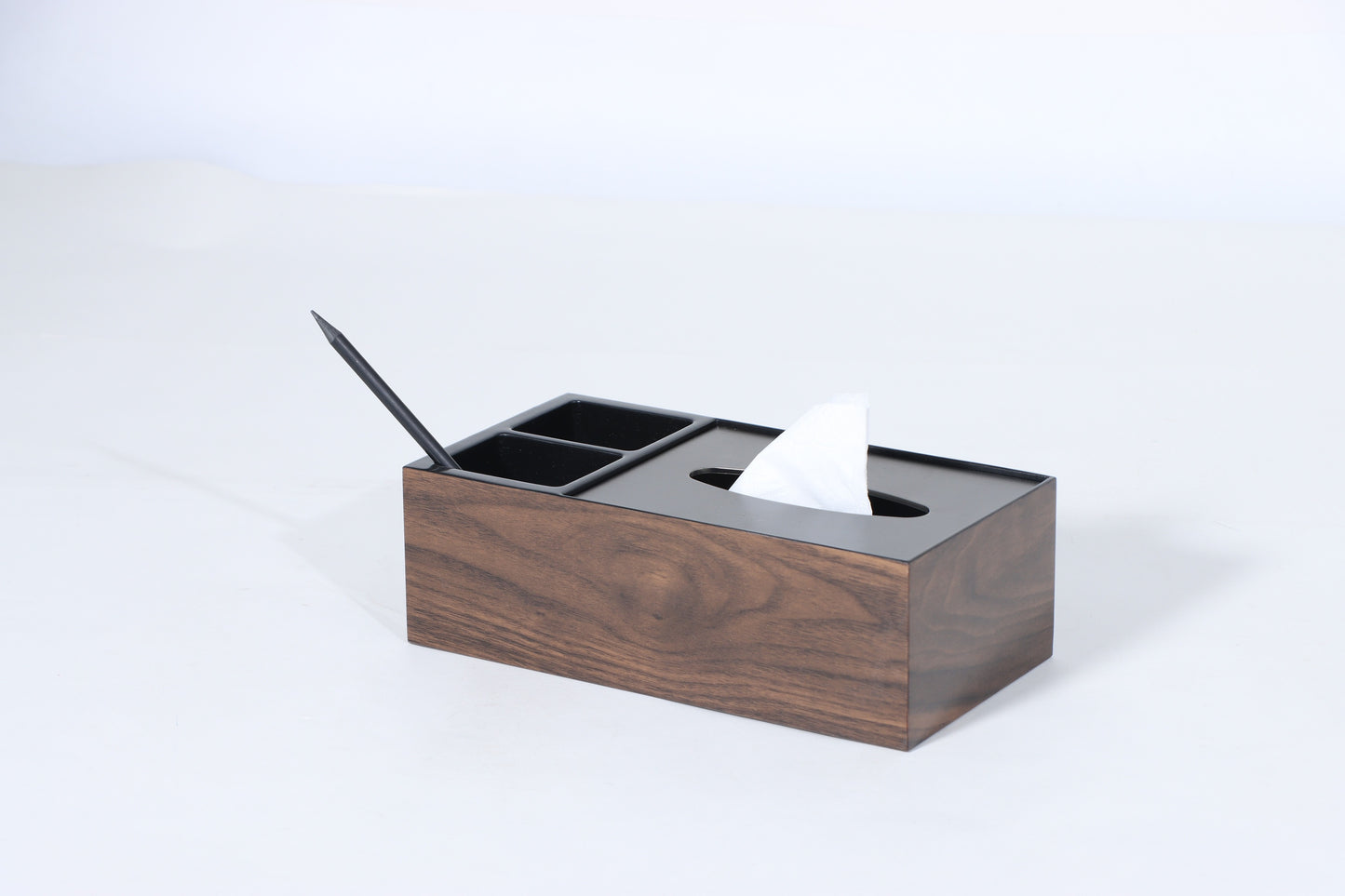 Mdf & S/S Steel Tissue Box