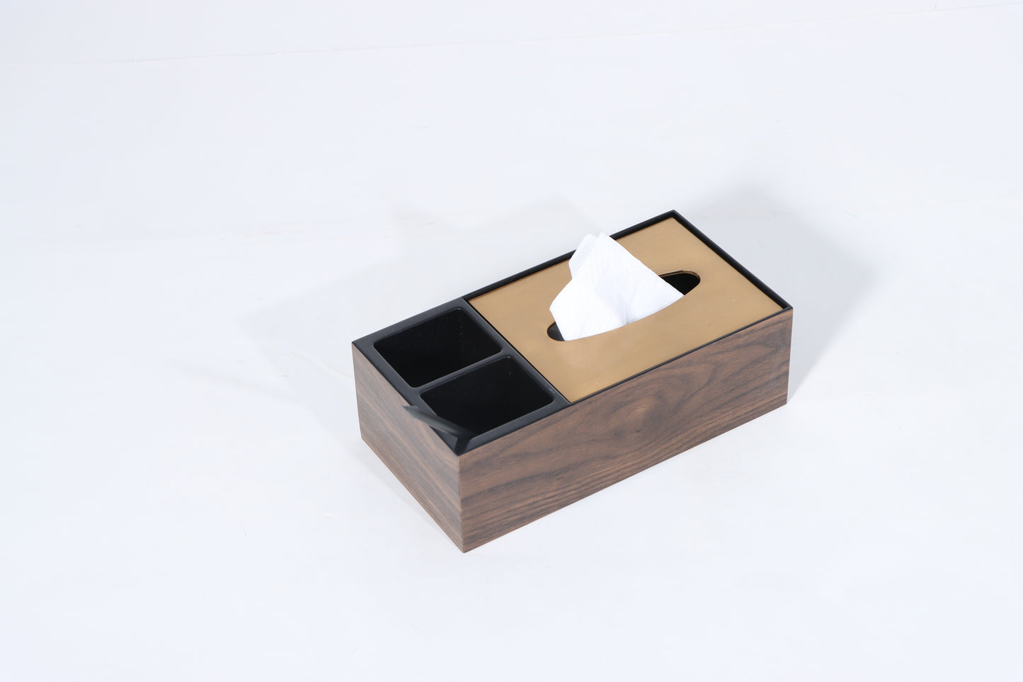 Mdf & S/S Steel Tissue Box