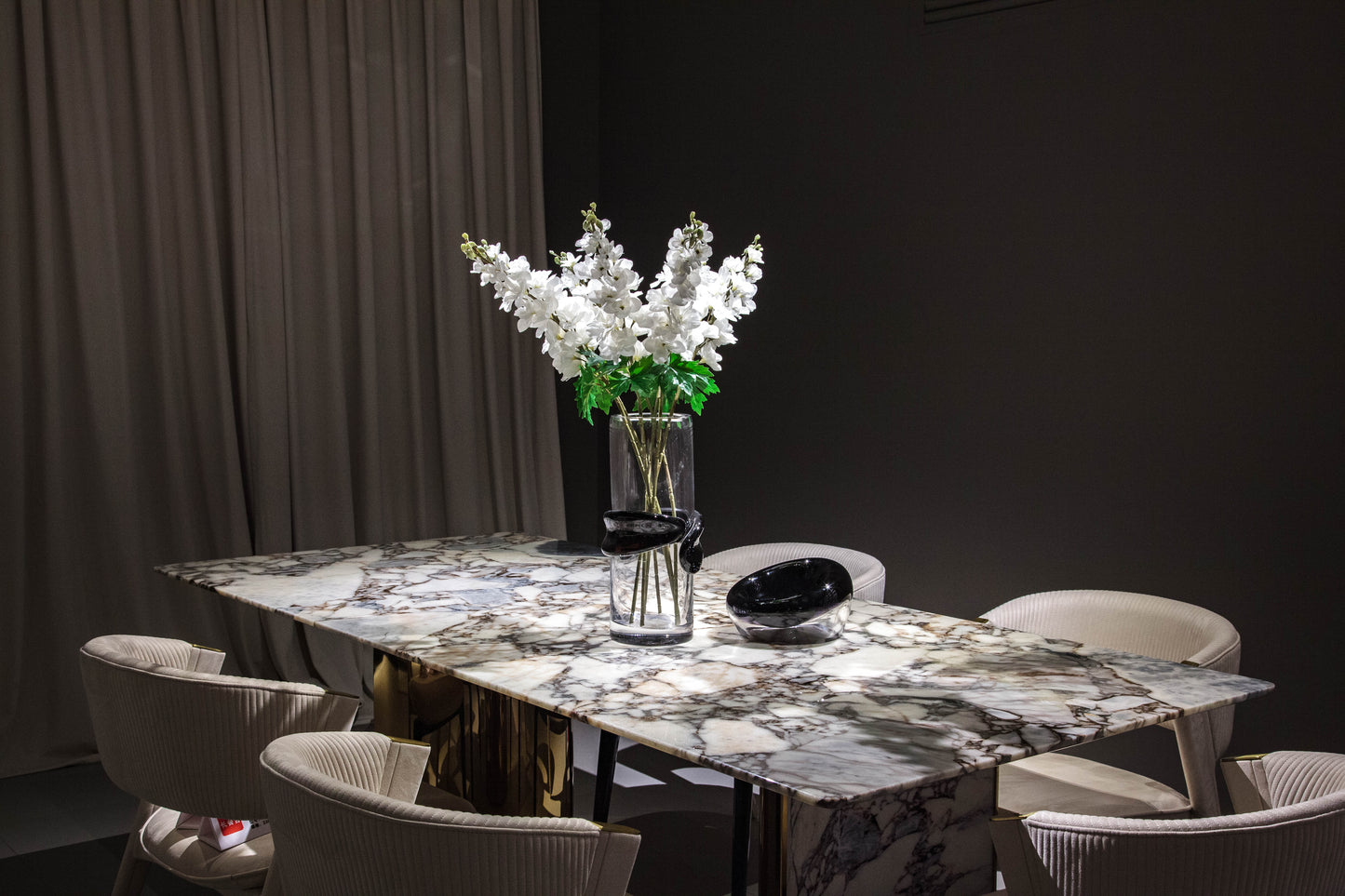 Dark Coffee Glass Vase