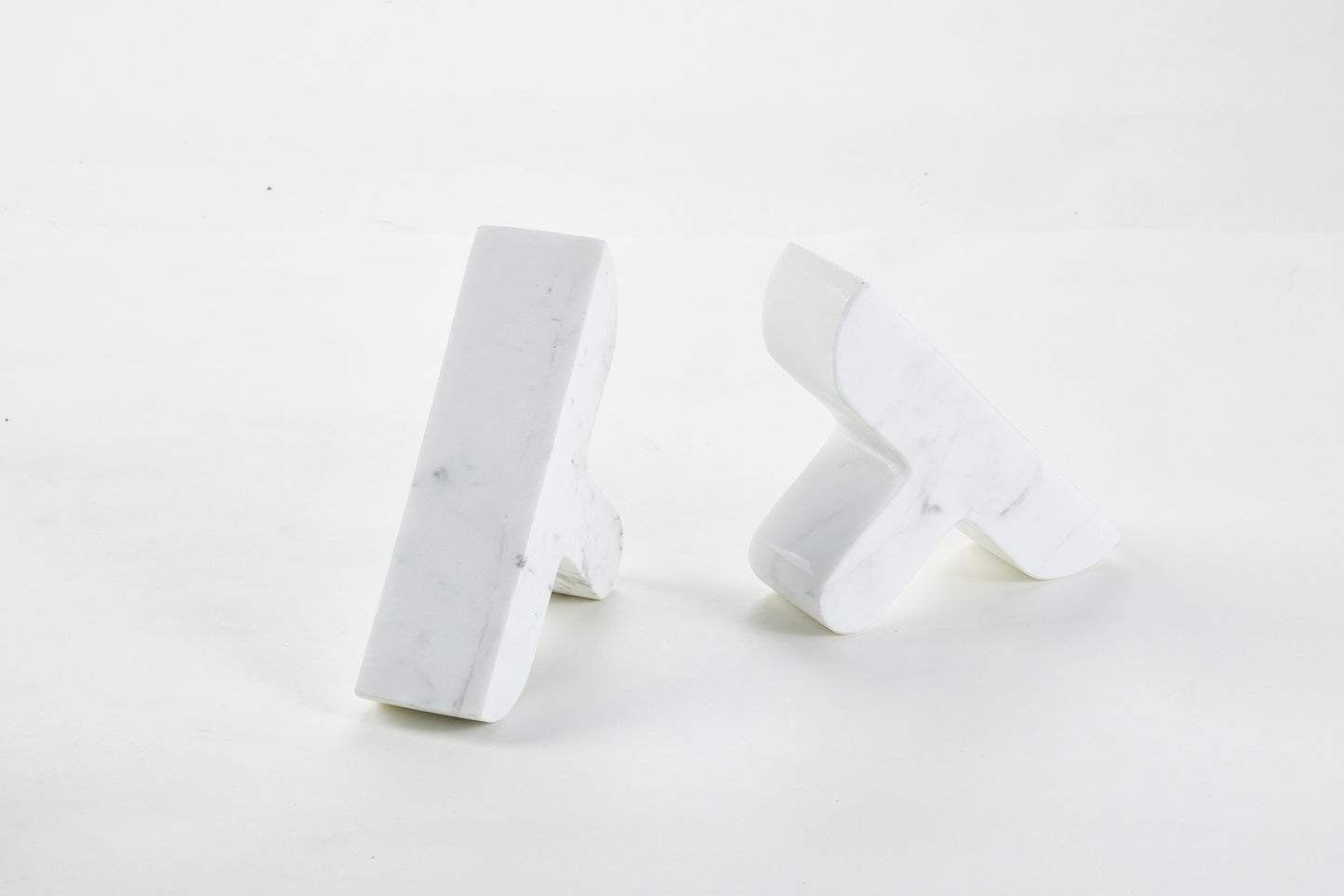 White Stone Symbol Bookend (Single)