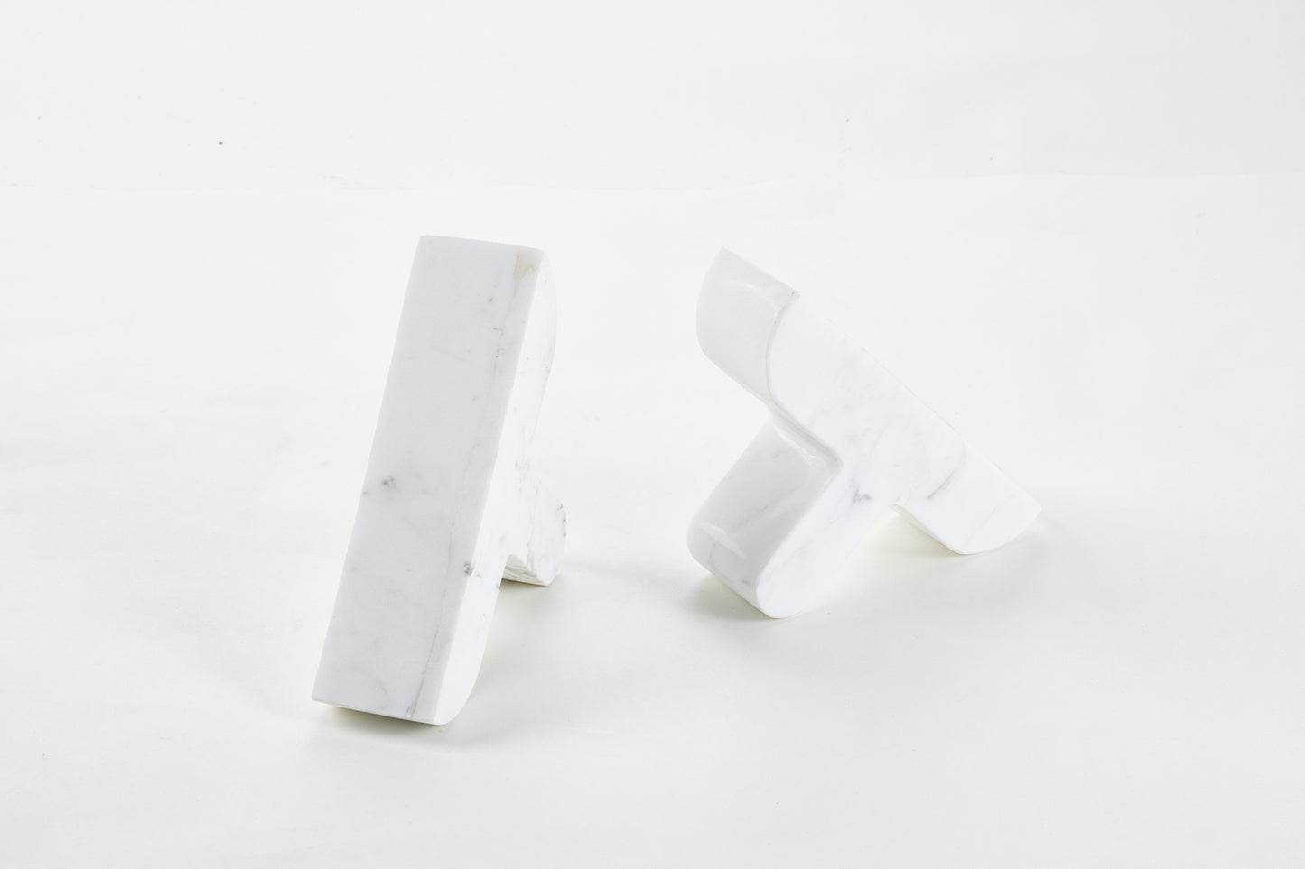 White Stone Symbol Bookend (Single)