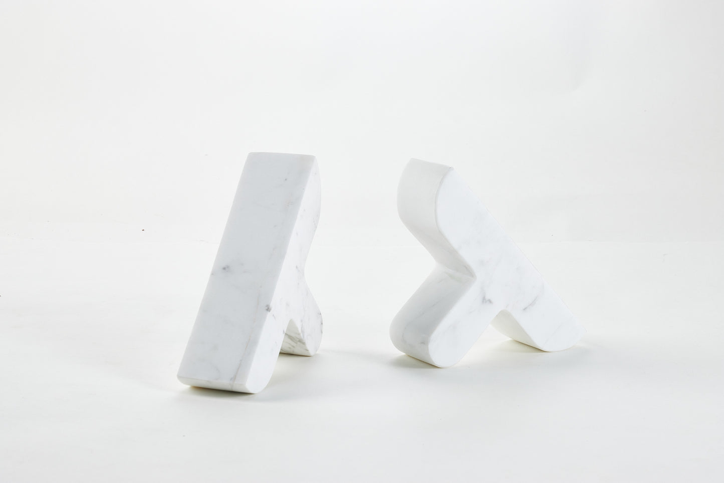 White Stone Symbol Bookend (Single)
