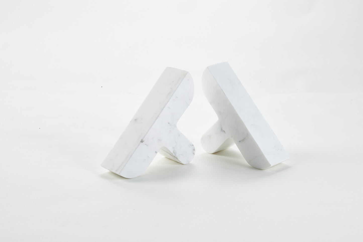 White Stone Symbol Bookend (Single)