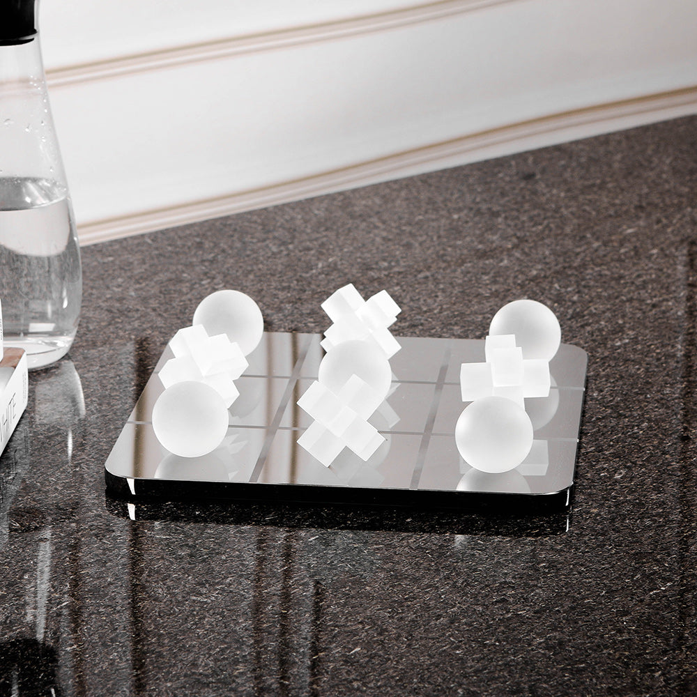 Frosted White Crystal Chessboard