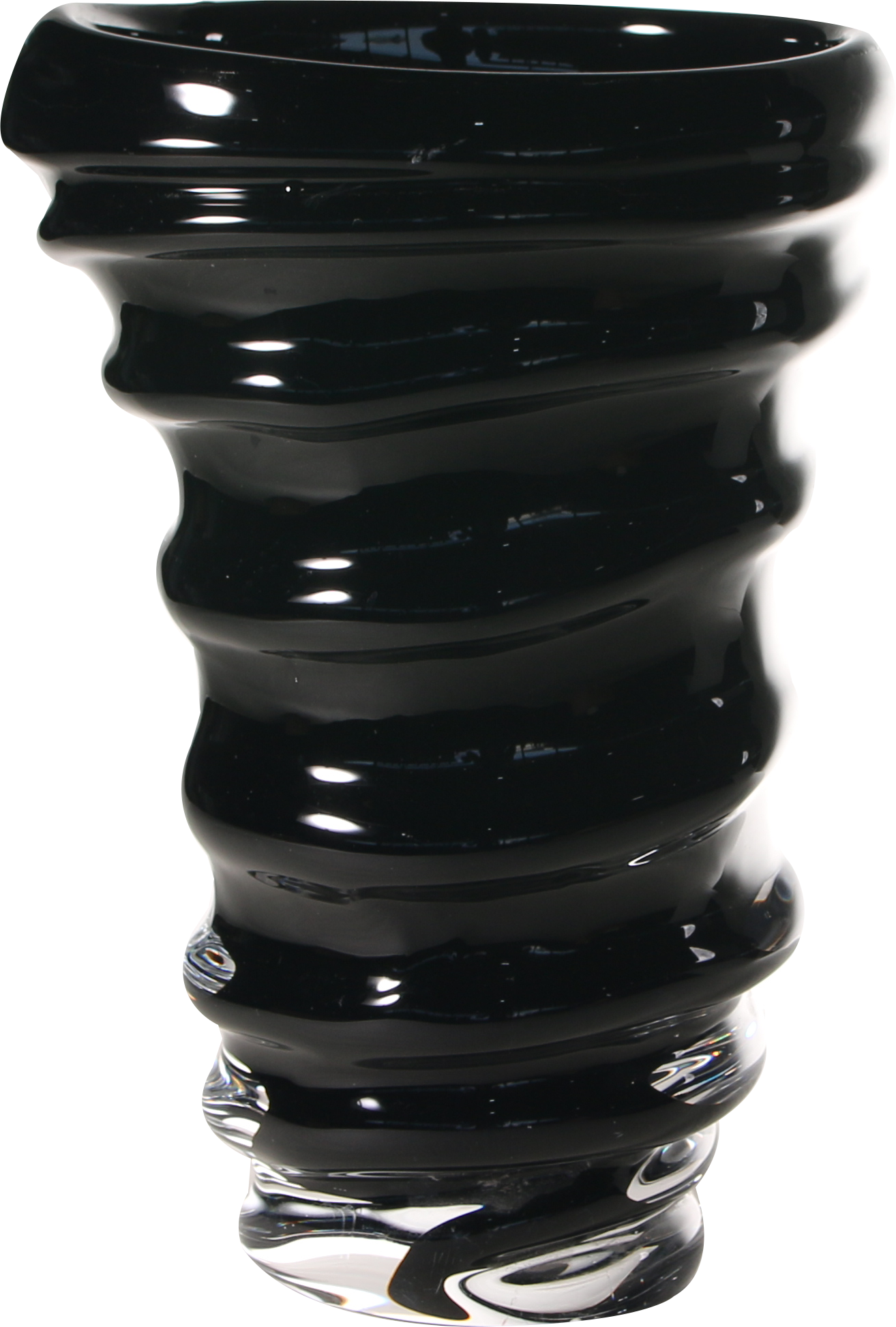 Black Glass Vase
