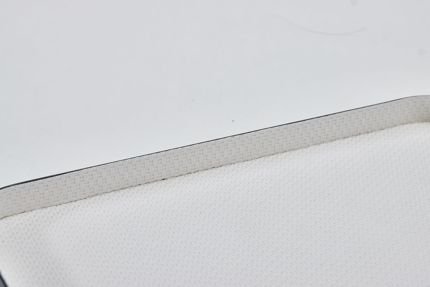 Milk White & Gunmetal S/S Steel & Pu Leather Tray