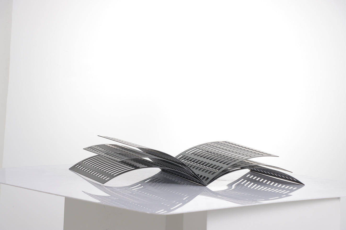Black Iron Metal Book Sculpture