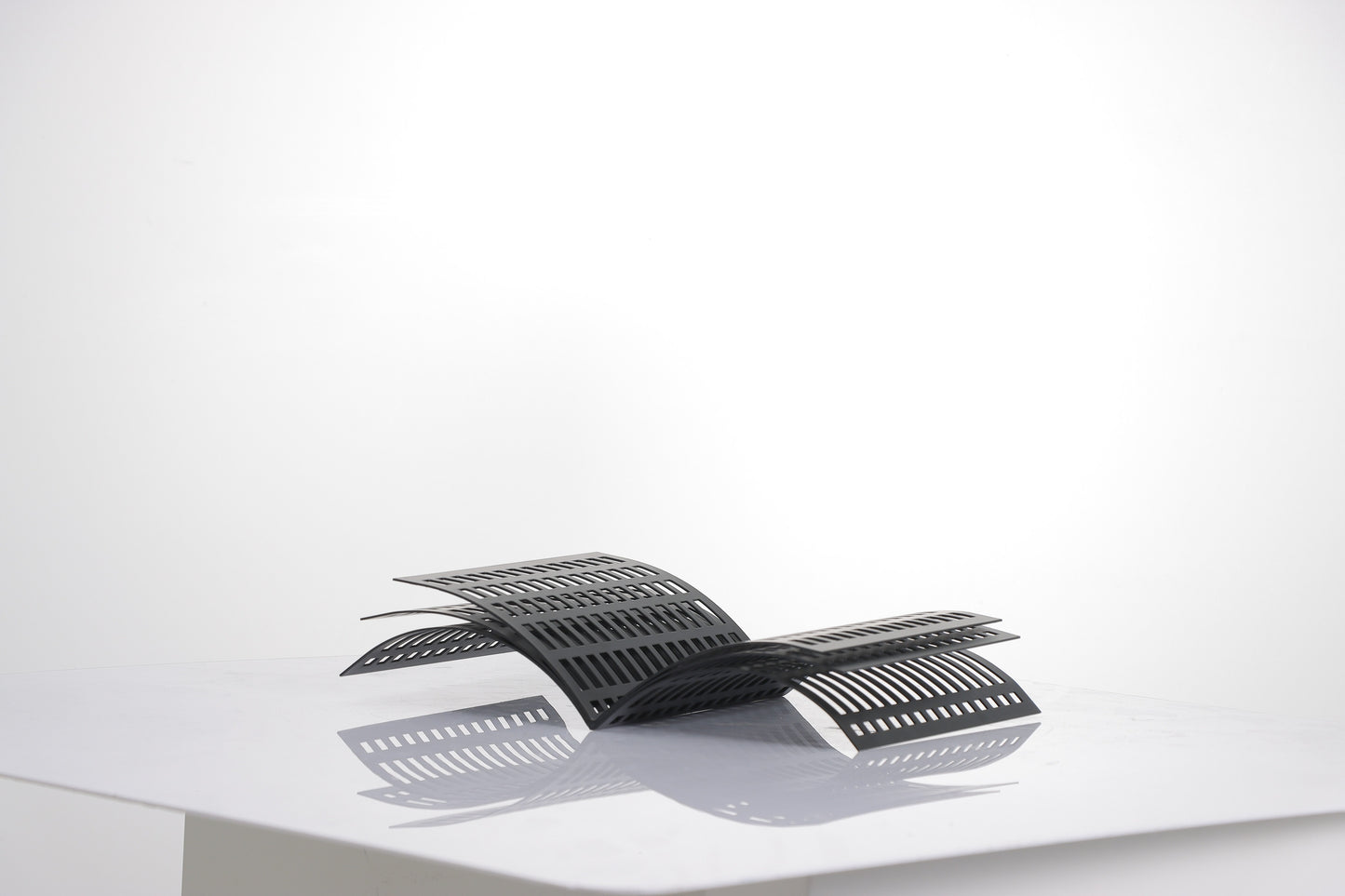 Black Iron Metal Book Sculpture