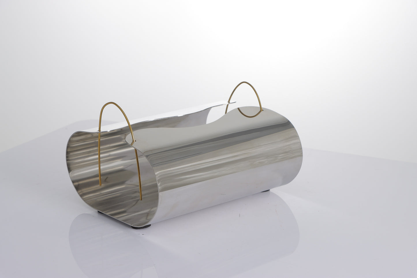 S/S STEEL & BRASS STEEL TISSUE BOX