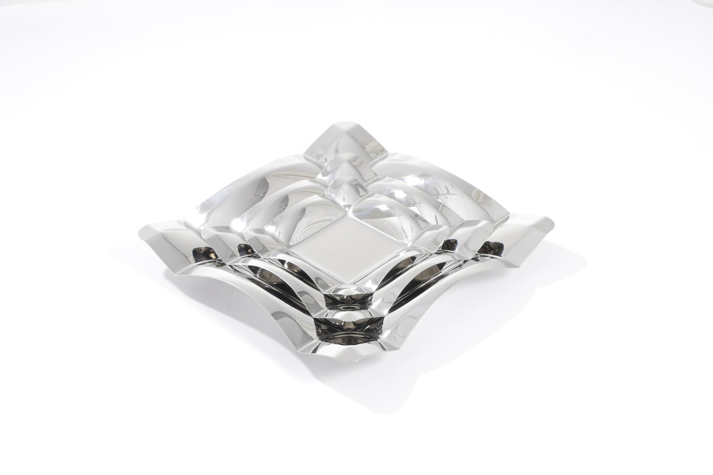 SILVER S/S STEEL DESSERT TRAY