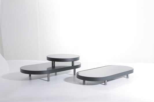 Gun Metal S/S Steel & Iron Tray