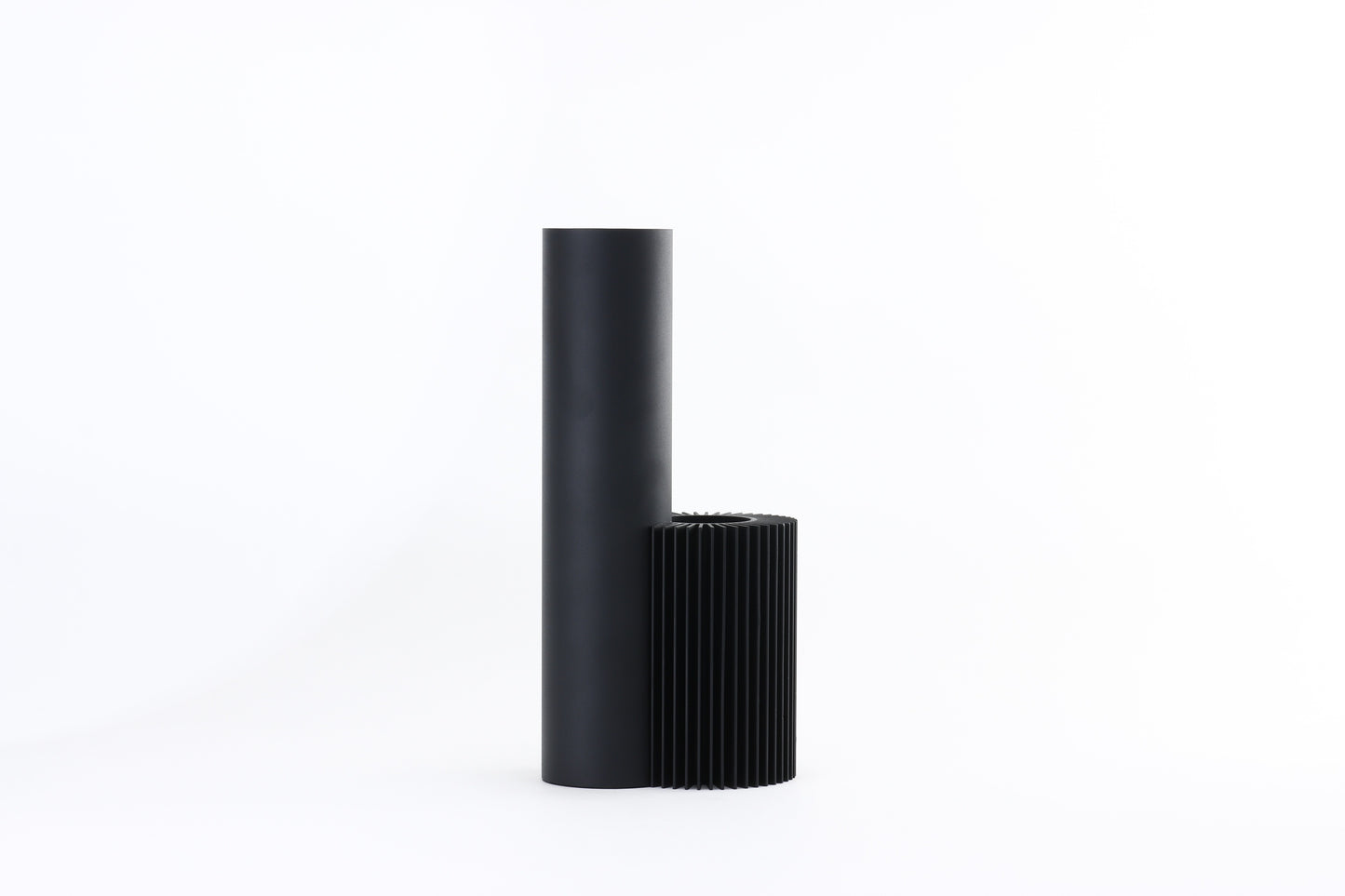 Black Iron Threaded Art Vase