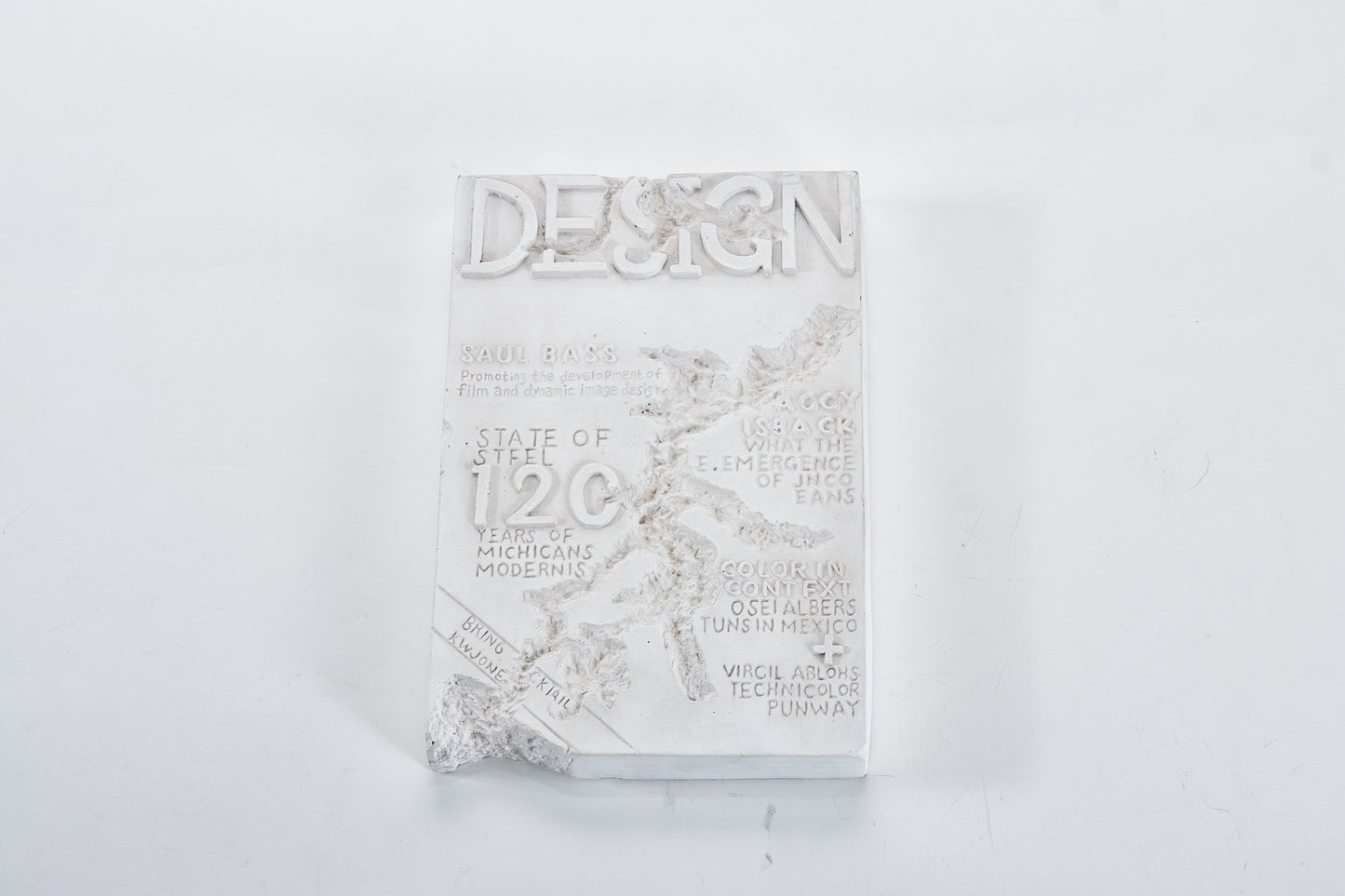 Beige Book Resin Sculpture