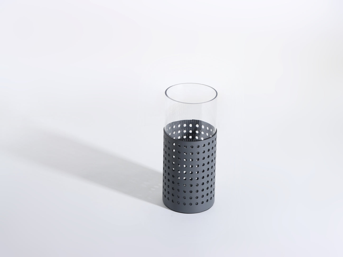 GREY HOLLOW MODERN GLASS VASE
