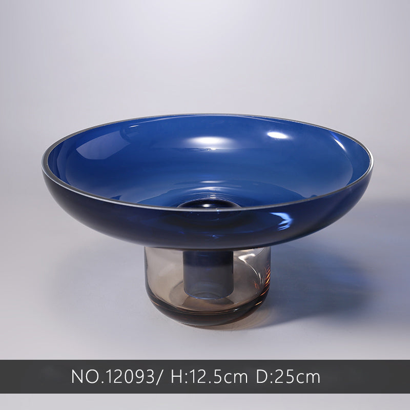 COLOURFUL GLASS FRUITS PLATE