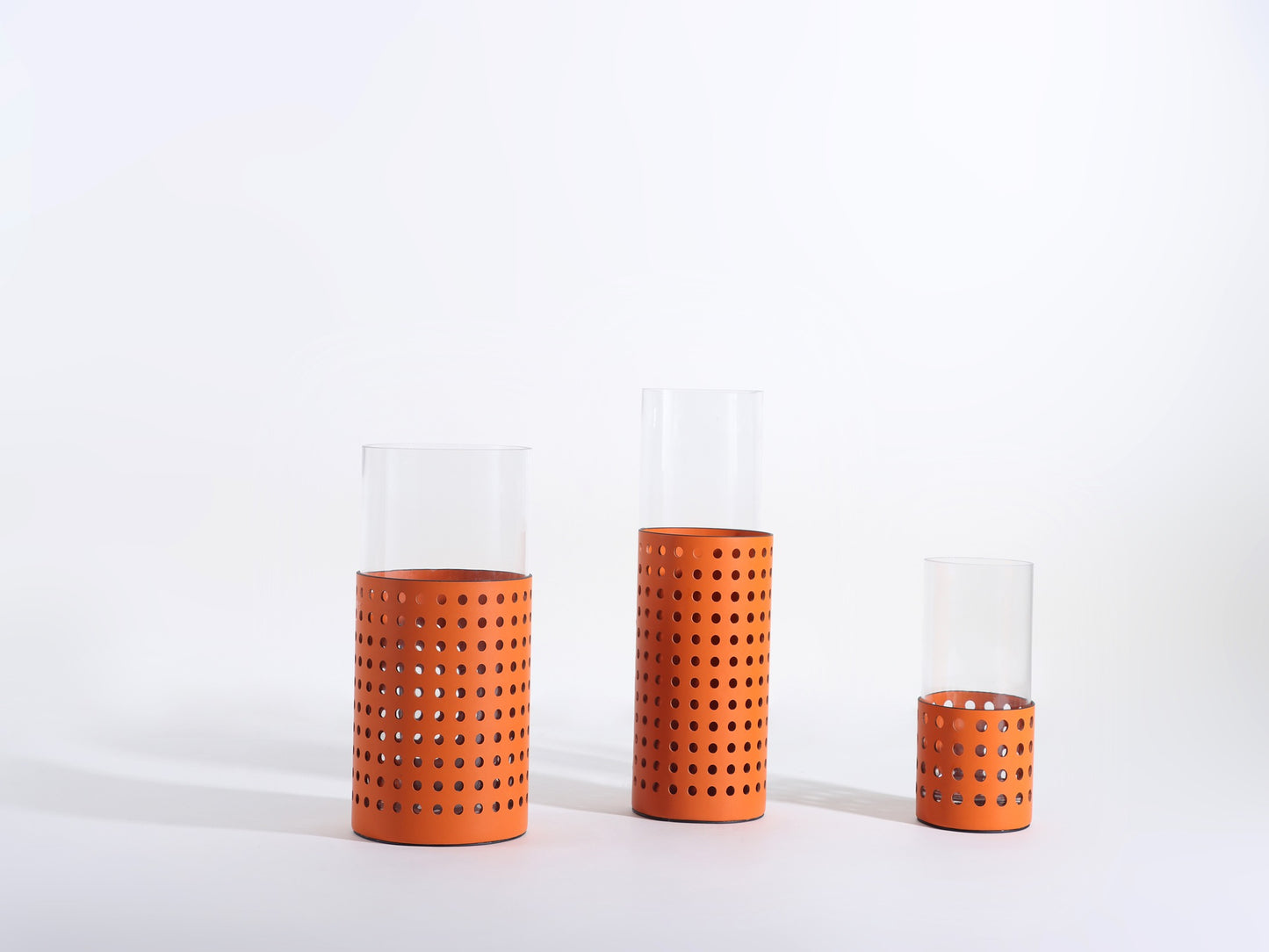 ORANGE HOLLOW MODERN GLASS VASE