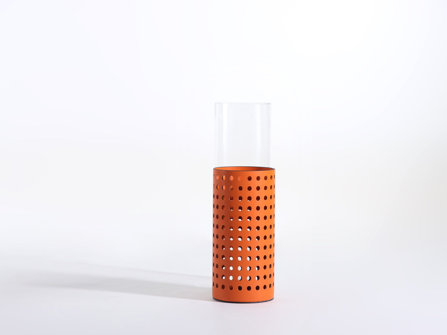 ORANGE HOLLOW MODERN GLASS VASE