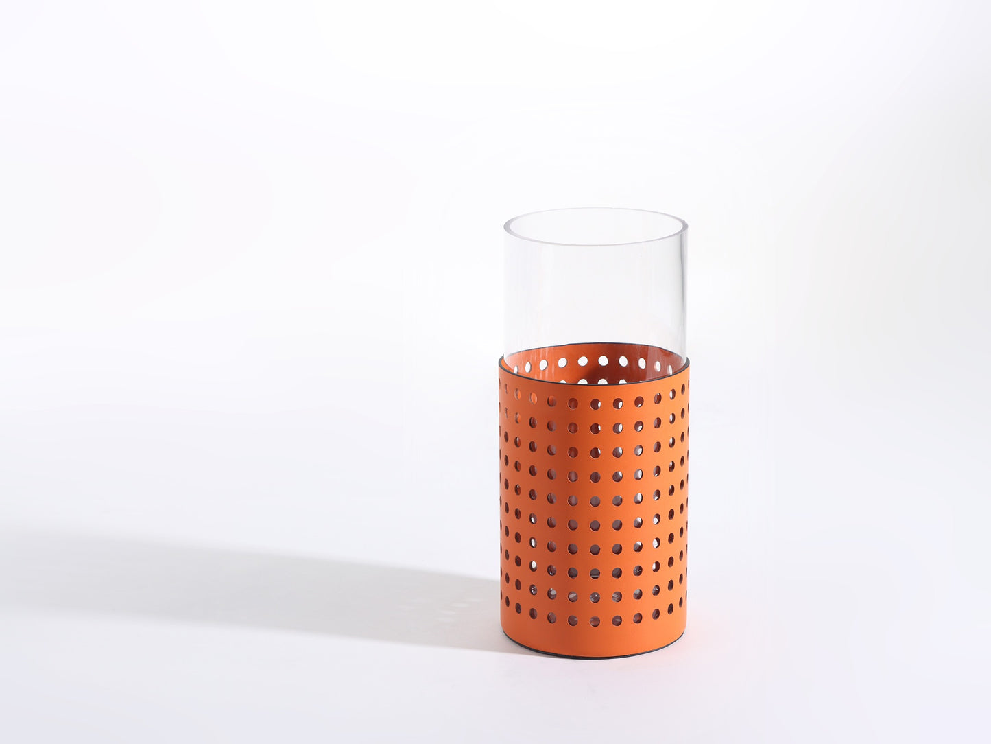 ORANGE HOLLOW MODERN GLASS VASE
