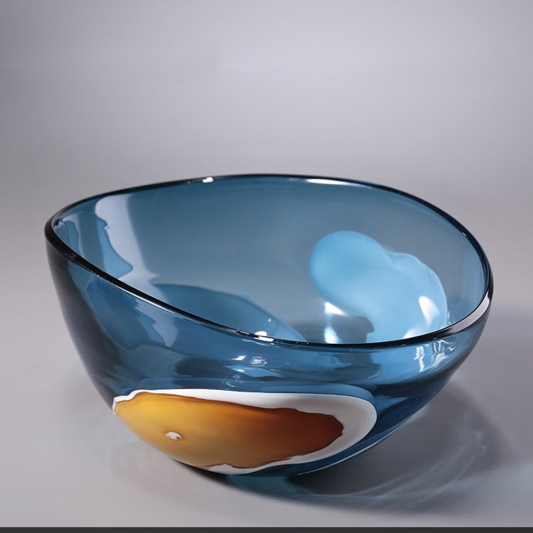 MULTICOLOR GLASS FRUITS PLATE
