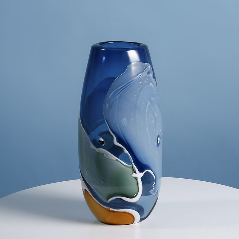 MULTICOLOR GLASS VASE