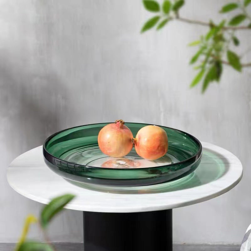 EMERALD GLASS FRUITS PLATE