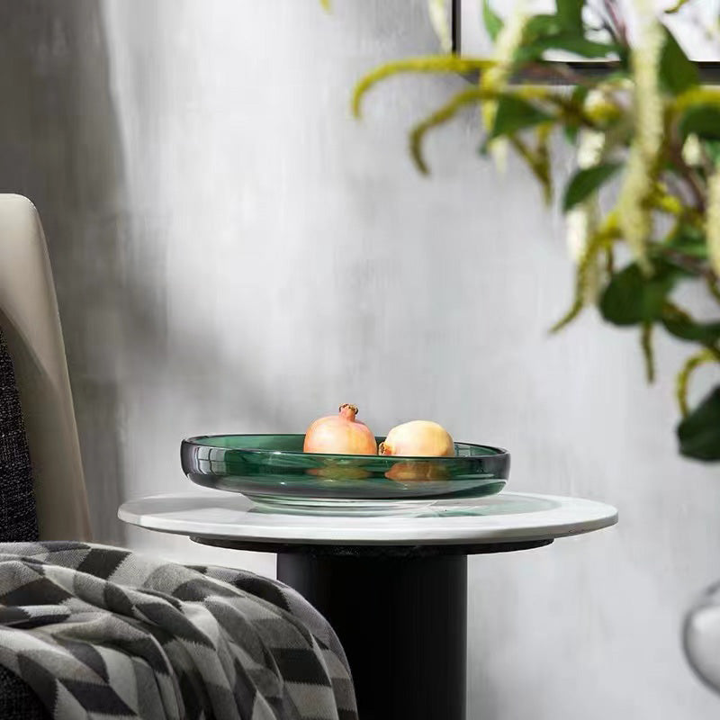 EMERALD GLASS FRUITS PLATE