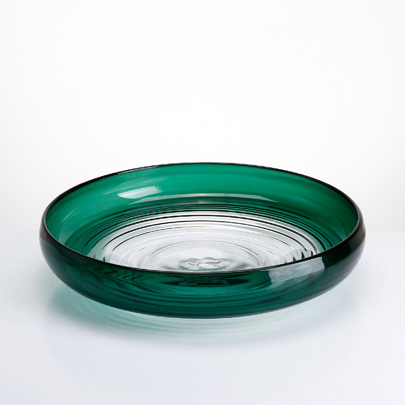 EMERALD GLASS FRUITS PLATE