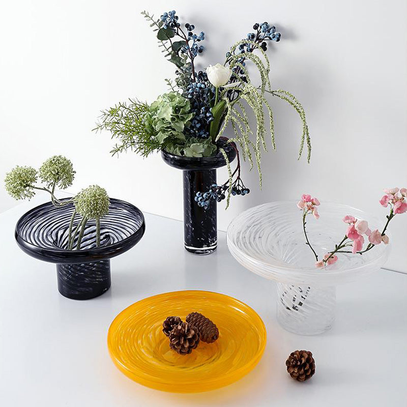 GRIDDING GLASS VASE