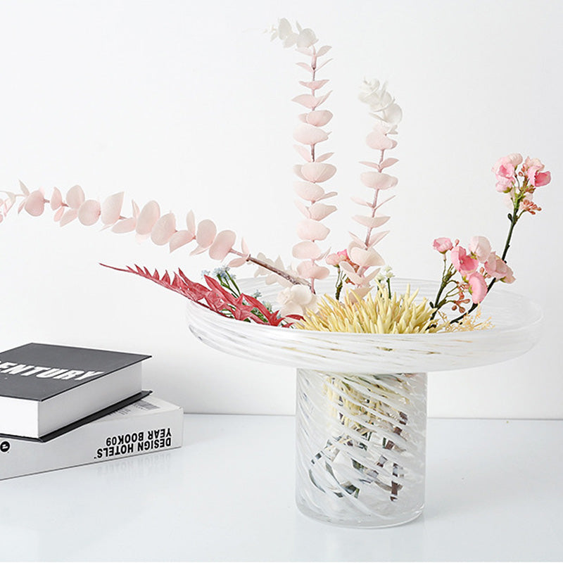 GRIDDING GLASS VASE